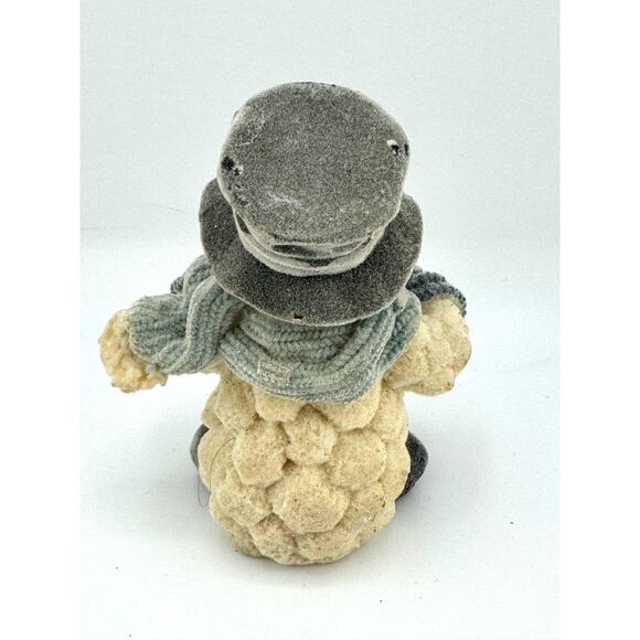 Velvet Touch Winter Snowman Holding Lantern Figurine The Encore Group - Picture 6 of 6